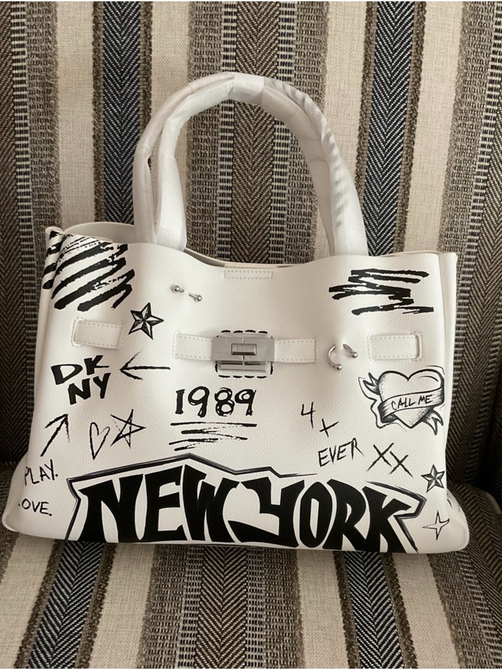 NWT DKNY Graffiti Satchel/Tote